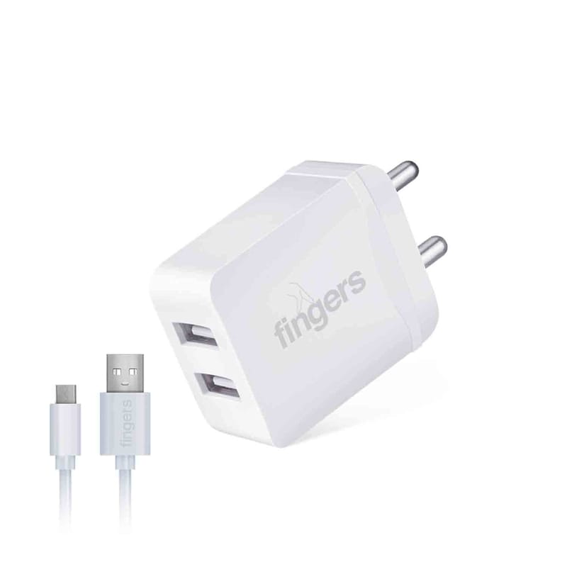 FINGERS PA-DUAL USB + CABLE (Micro)