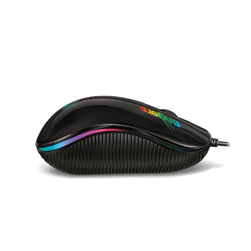 FINGERS RGB-Breathe Wired Mouse with Advance Optical Technology and Breathing RGB LED Lights (Lightweight and Comfortable | Compatible with Windows, Mac, Linux