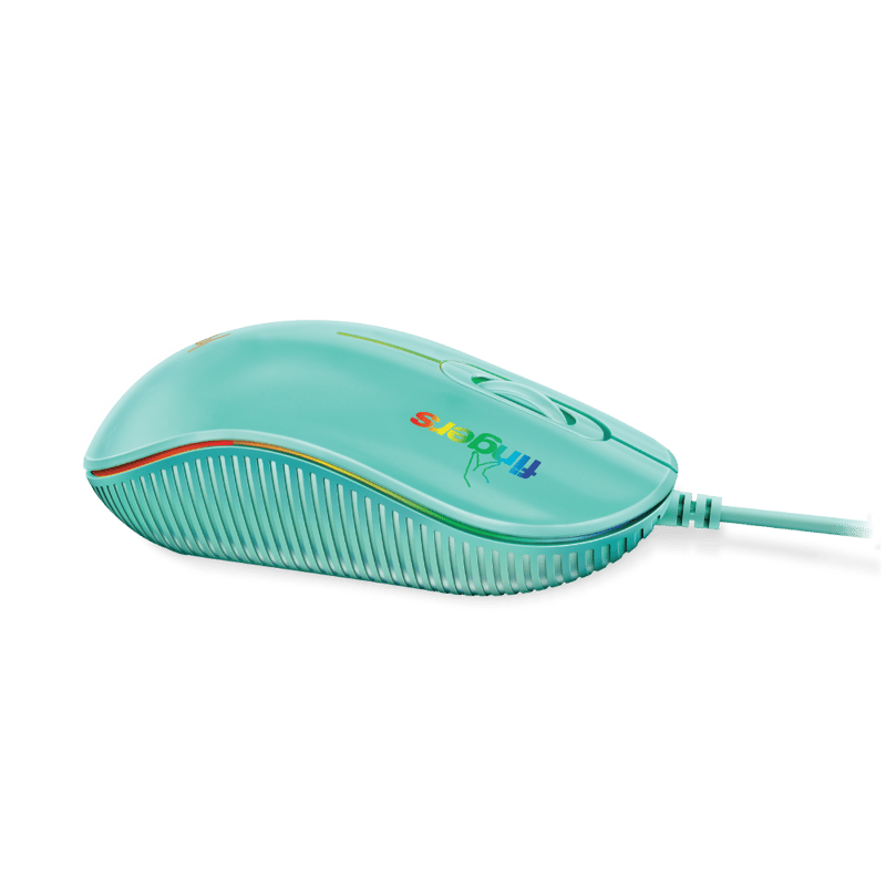 FINGERS RGB-Debonair USB Wired Mouse with Advance Optical Technology and Breathing RGB LED Lights (3 Buttons with Scroll Wheel |Ambidextrous | Windows