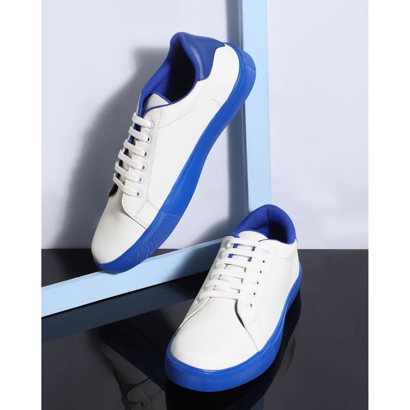 Hippyness White Solid Casual Sneaker for Men