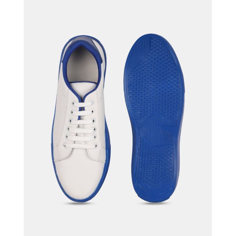 Hippyness White Solid Casual Sneaker for Men