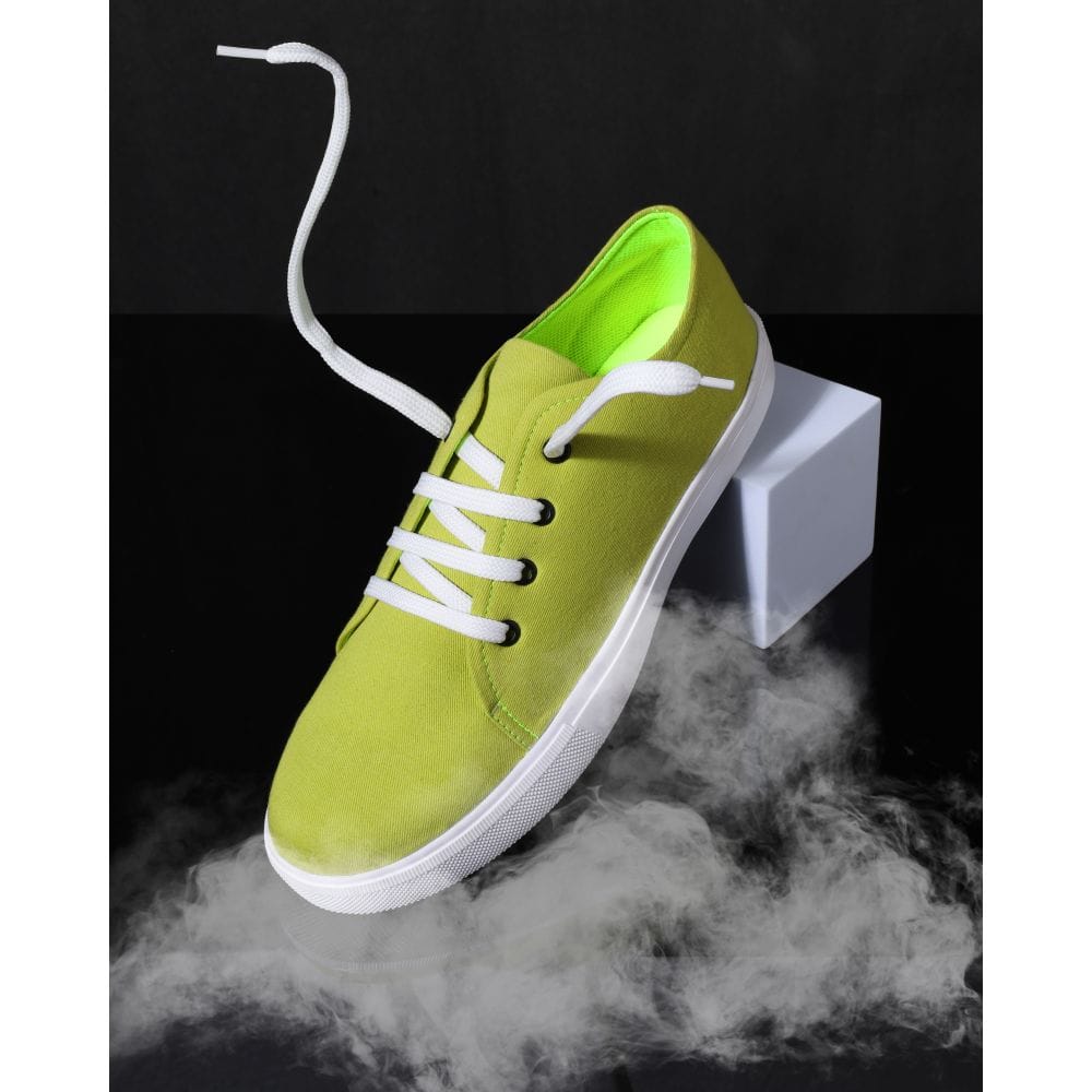 Hippyness Yellow Solid Casual Sneaker for Men