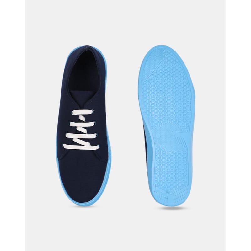 Hippyness Blue Solid Casual Sneaker for Men