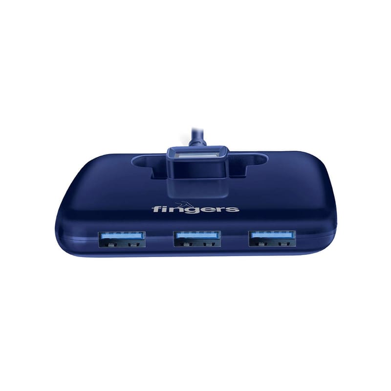 FINGERS Fast T3.0 4 Port USB Hub (Blue)