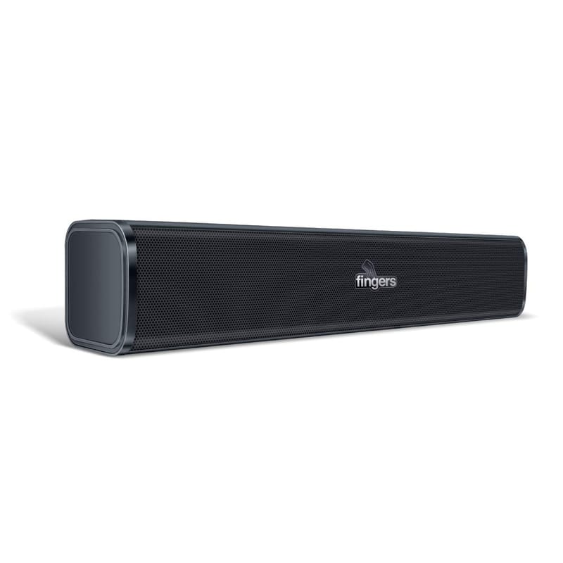 FINGERS F2.0 Watt 2.0 Channel USB Multimedia Speaker, Black, Standard