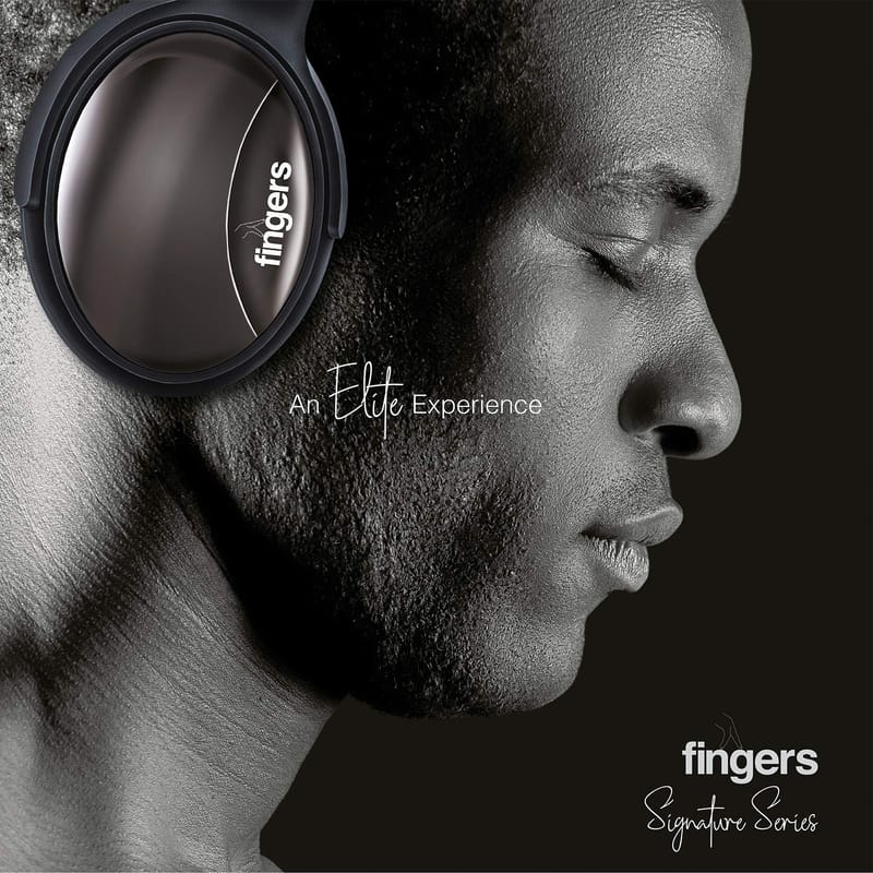 FINGERS Alloy H3 Wireless On-Ear Headset (Signature Series) with 30 Hour Playback time, Fast Charging and Multi-Functioned [Bluetooth  | FM Radio | MicroSD | AUX]