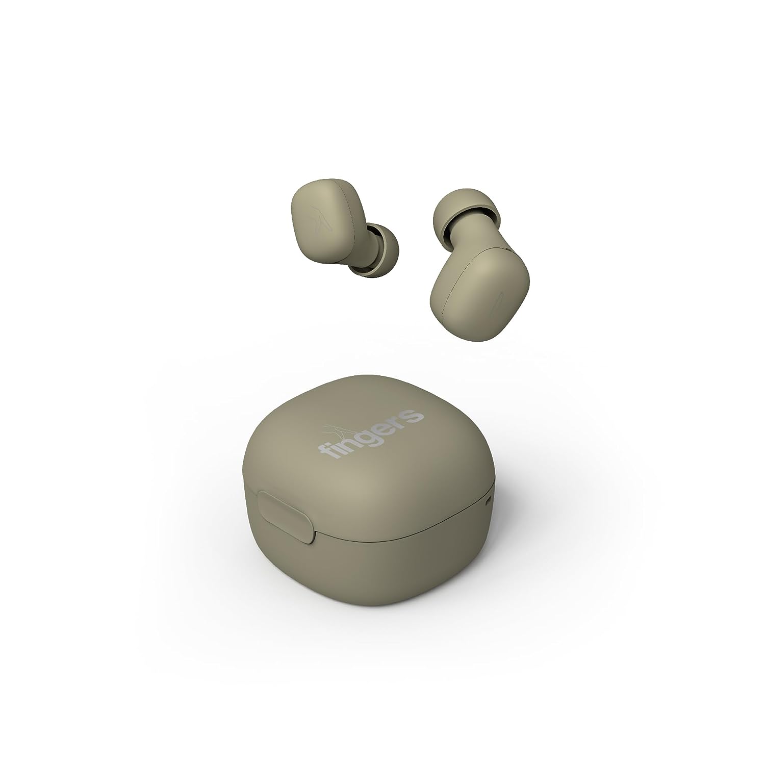 FINGERS SizeZero Pods2 World's Tiniest TWS Earbuds with 15-Hour Total Playtime, Quick Charge of 10 mins for 2-Hour Playtime, Built-in Mic with SNC  Technology for Clear Calls (Sage Green)