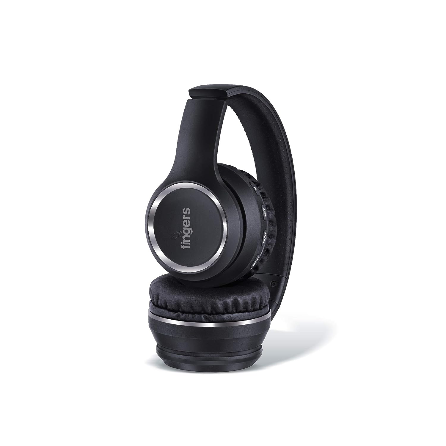 FINGERS Tap-2-Beat Wireless On Ear Headset with in Built Mic (Black)