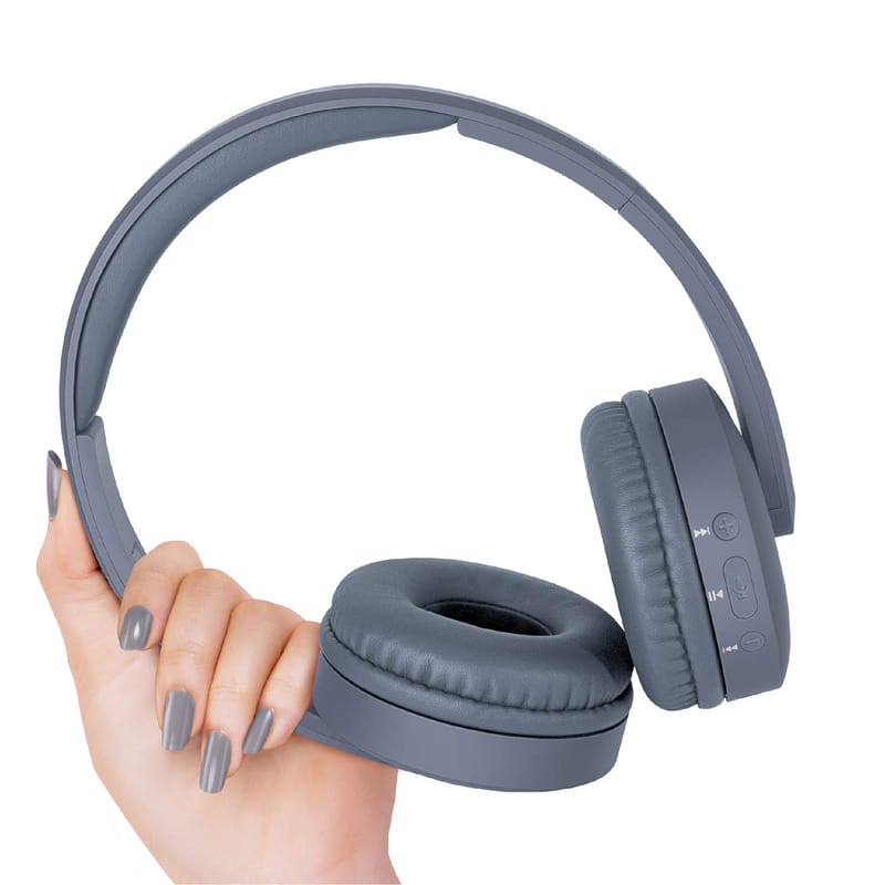 FINGERS Beaut  Wireless Headset with FM Radio & 17 hrs Playback time (Gun Grey)