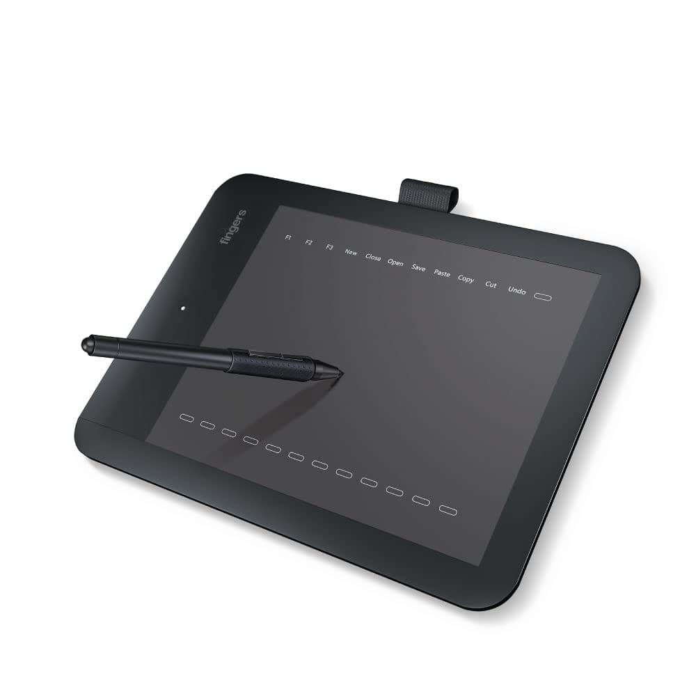 FINGERS ArtisticSoul 806 Digital Drawing Graphics Pen Tablet, Black