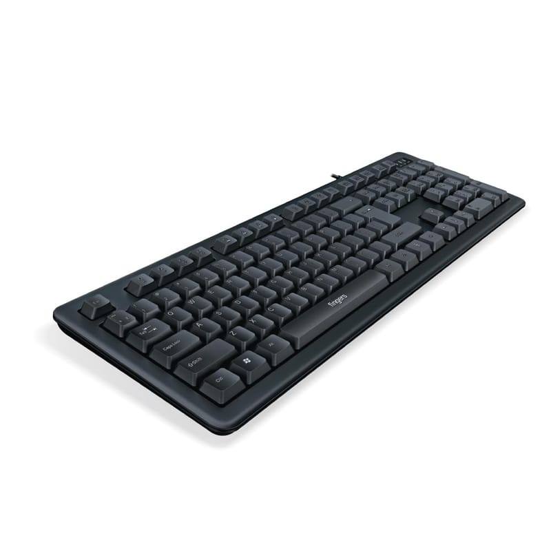 FINGERS AiryClicks Wired Keyboard (Durable Sealed Membrane with Soft Spill-Proof Keys, Special Dedicated Keys of Calculator & Notepad, Compatible with Windows , macOS, Linux & Chrome OS)