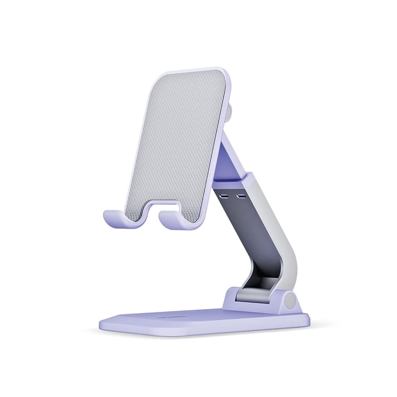 FINGERS Hold-Me-Up Portable Universal Mobile Stand (Angle & Height Adjustable, Compact & Foldable, Anti-Slip & Anti-Shake Design, Compatible with Smartphones & Tablets) (Lilac)