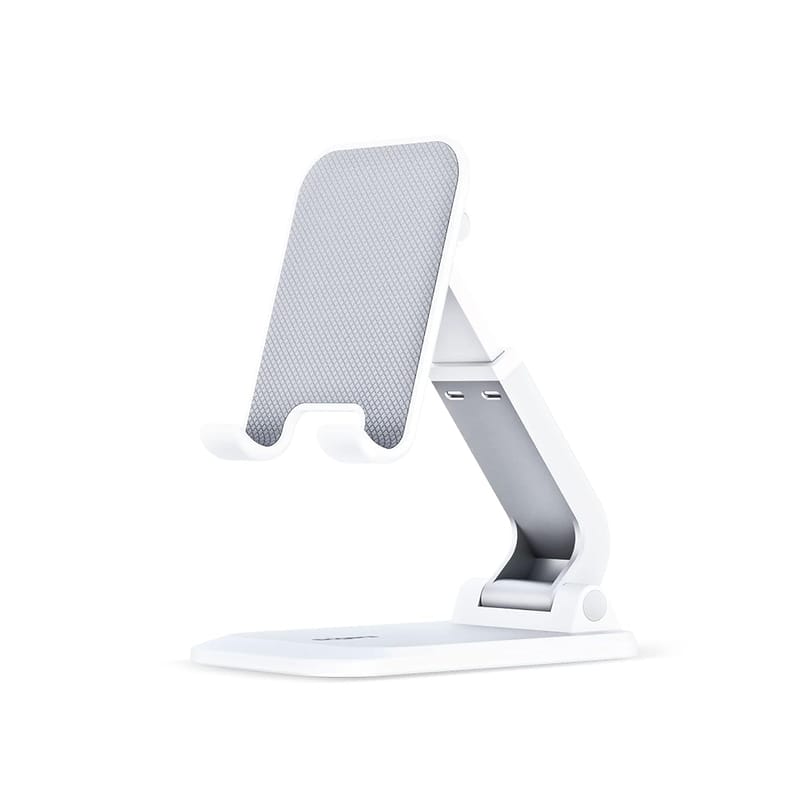 FINGERS Hold-Me-Up Portable Universal Mobile Stand (Angle & Height Adjustable, Compact & Foldable, Anti-Slip & Anti-Shake Design, Compatible with Smartphones & Tablets) (Rich White)