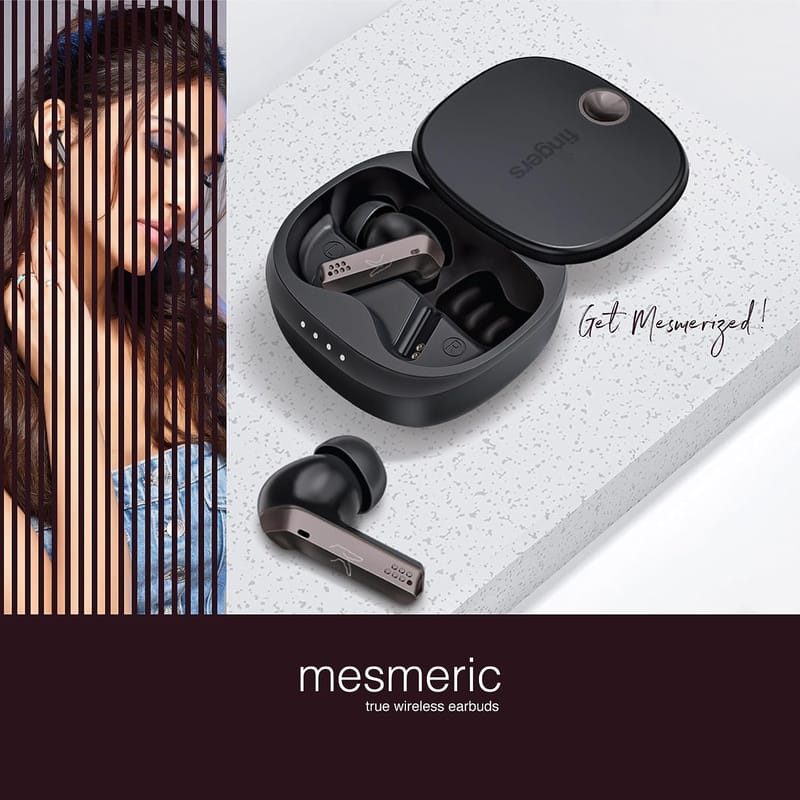 FINGERS Mesmeric TWS Earbuds: Immersive Sound with 10 mm Deep bass Drivers, 60 Hours Playtime, Built-in Quad Mics, SNC  Technology, Quick Charge (10 mins = 3 Hours), Type-C Fast Charging