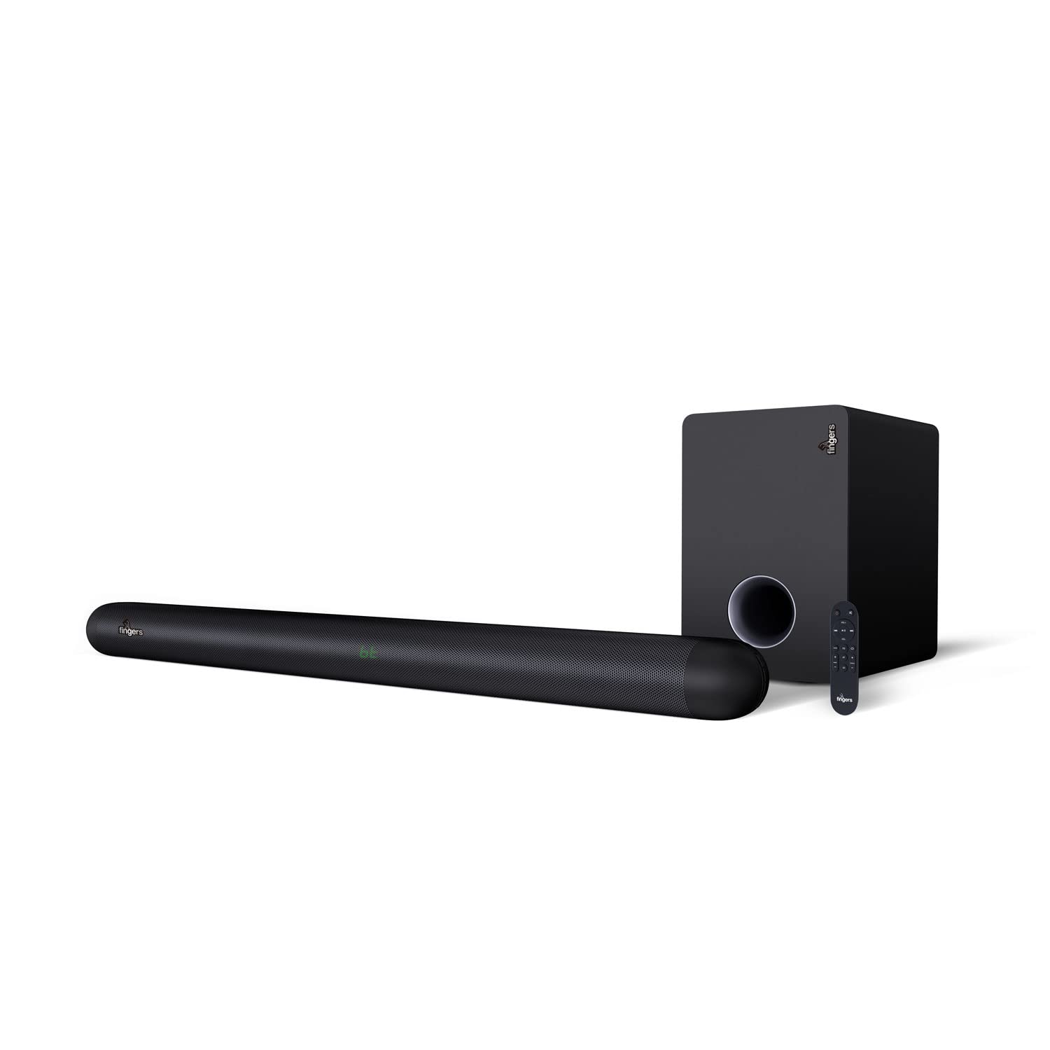 FINGERS Octane Dolby WL120 Sound Bar with 120 W Premium Cinematic Audio (60 W Wireless Woofer | Remote Control | Multiple Connectivity Modes | HDMI ARC | Customized EQ Modes)