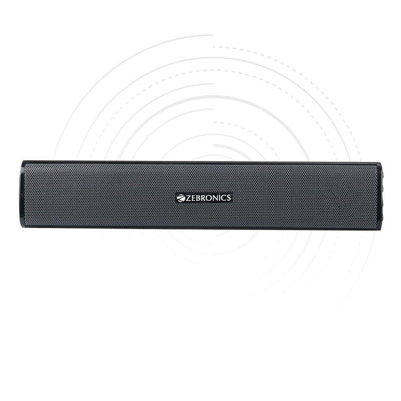 ZEBRONICS Zeb-Vita Plus Mini 16 w Soundbar Supporting LED Display, USB, SD Card, AUX, FM, TWS & Call Function. (Grey)