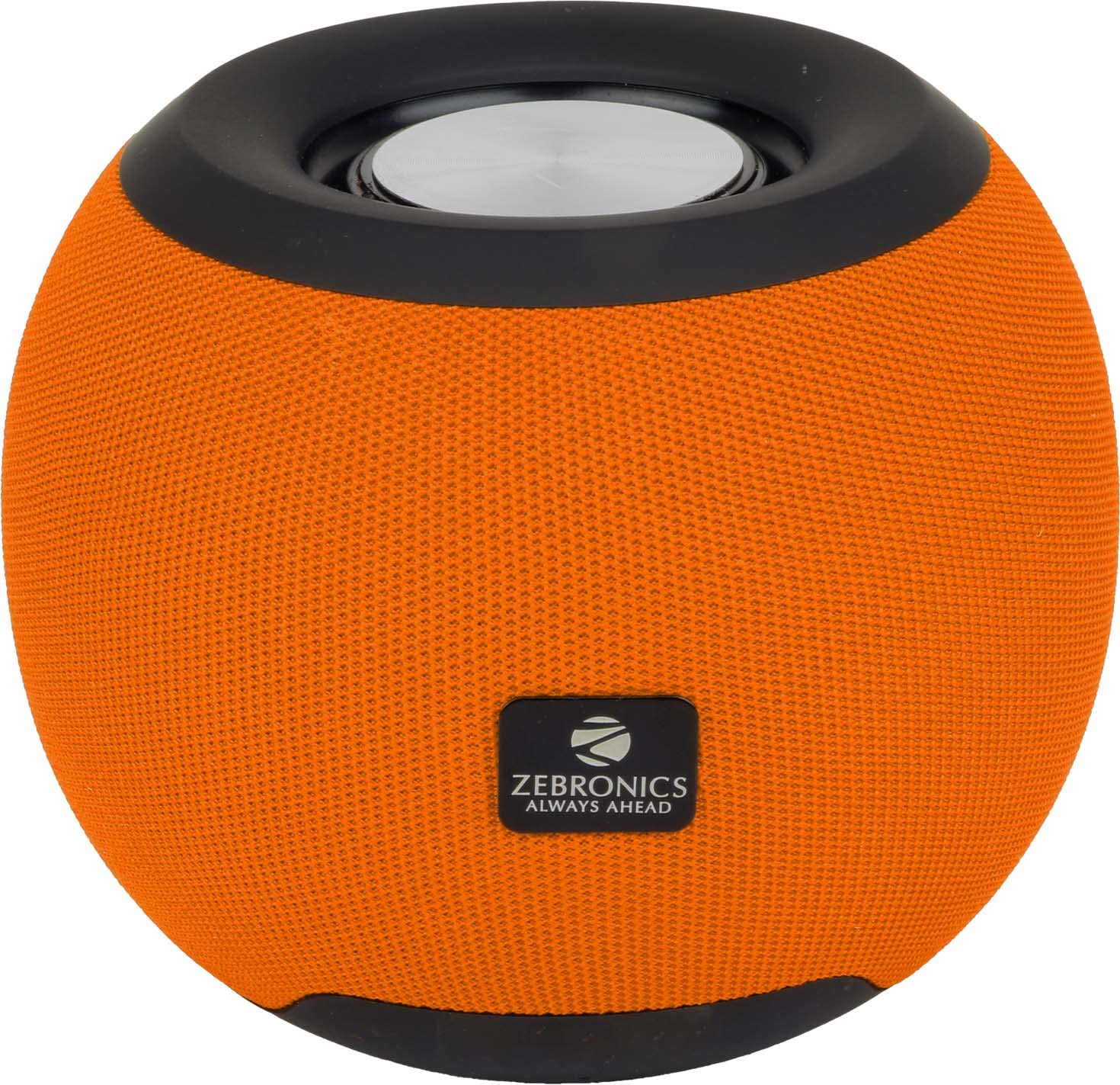 ZEBRONICS Zeb-Bellow 40 Wireless Bluetooth v5.0 Fabric Finish 8W Portable Speaker Supporting 6Hrs Backup, 55mm Driver, Powerful Bass, USB, mSD, AUX Input, Built-in FM, TWS & Call Function (Orange)