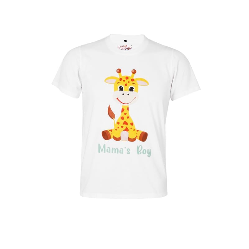 Hippyness White Printed Cotton Tshirt To Show Love For Mom