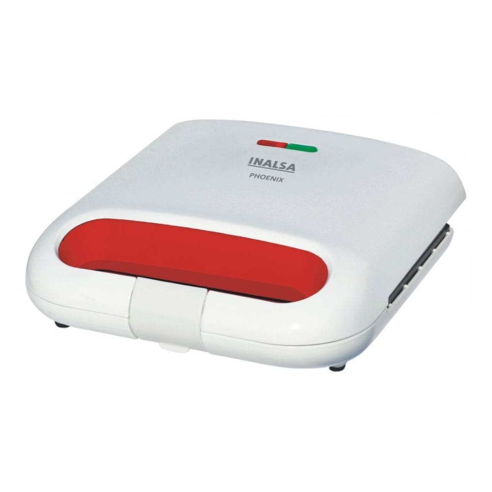 Inalsa Phoenix Sandwich Maker|750 Watts (White/Red)