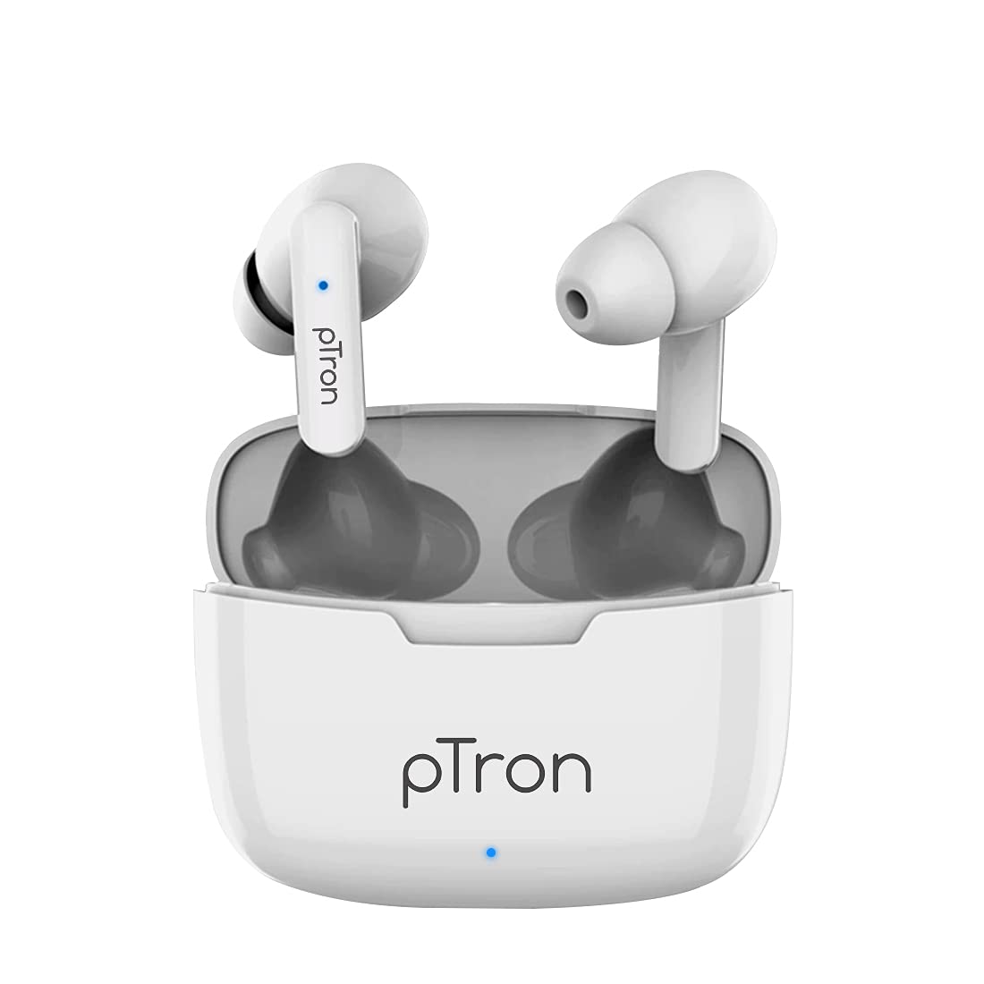 Ptron Bassbuds Plus in Ear True Wireless Stereo Earbuds with Mic, Deep Bass, Voice Assistance, IPX4 Sweat & Water Resistant, 12Hrs Battery & Fast Charge (Red & Black)