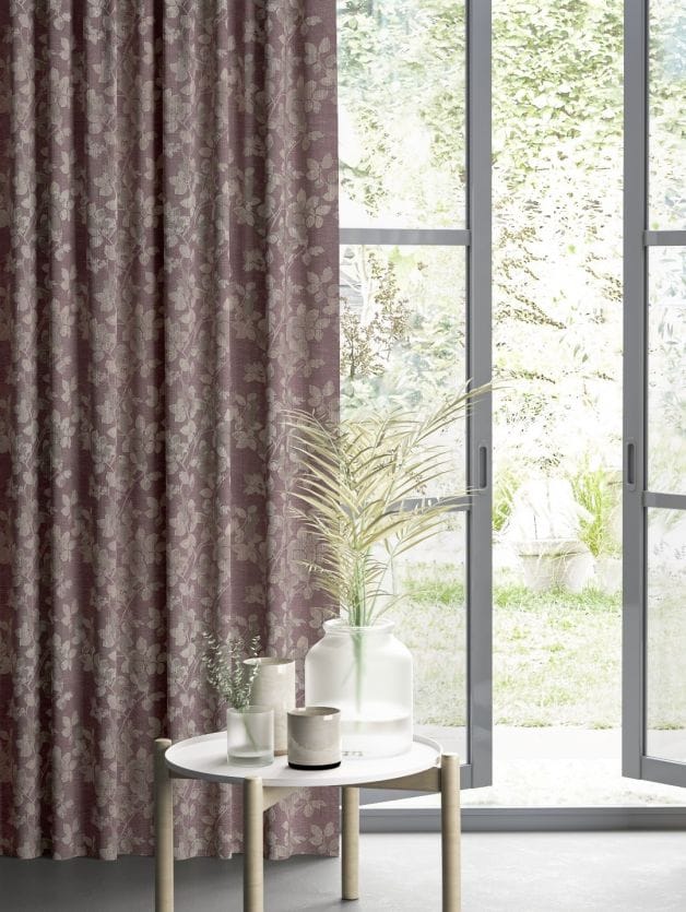 Elegant Floral Print Room Darkning, Light Filtering Curtain Set Of 2