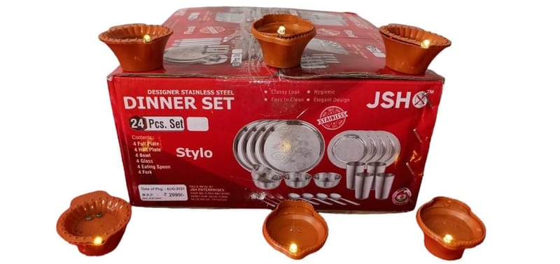 JSH STEEL 24 P C DINNER SET