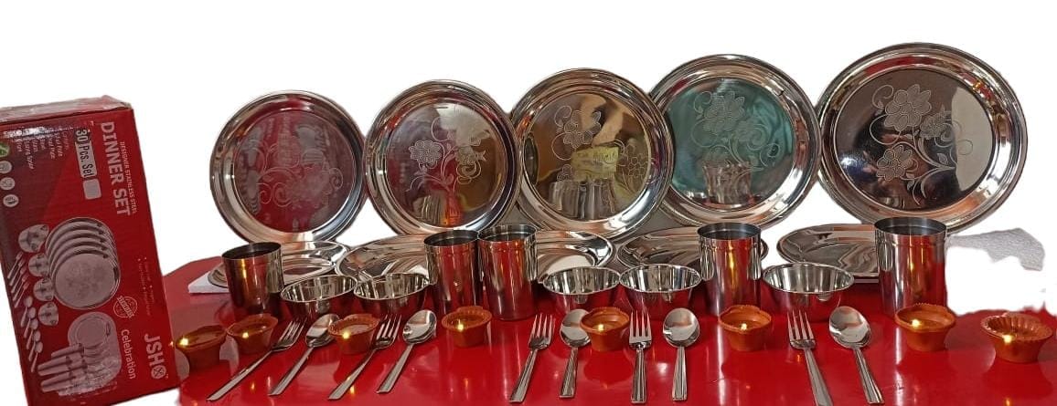 JSH STEEL 30 PCS DINNER SET