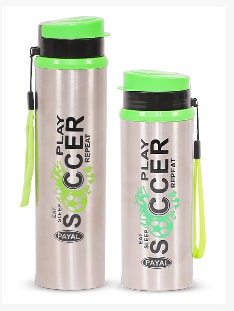 JSH 4 PC WATER BOTTLE STEEL PLASTIC