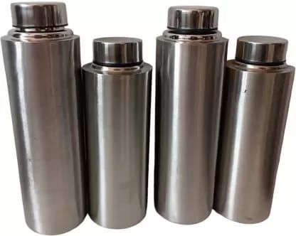 JSH 4 PC STAINLESS STEEL WATER BOTTLE