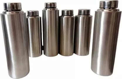 JSH 6 PC STAINLESS STEEL  WATER BOTTLE