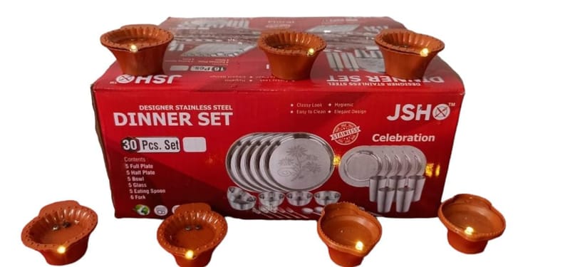 JSH STEEL 30 PCS DINNER SET