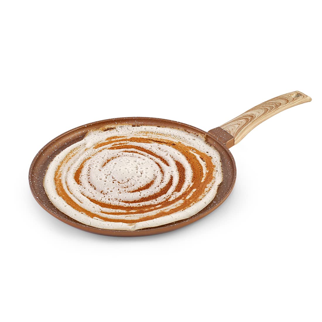 Wonderchef Duralife Die-cast 28 cm Dosa Tawa | 5 Layer Healthy Duramax Non-Stick Coating | Soft Touch Handle | Pure Grade Aluminium | PFOA Free | 2 Year Warranty | Copper