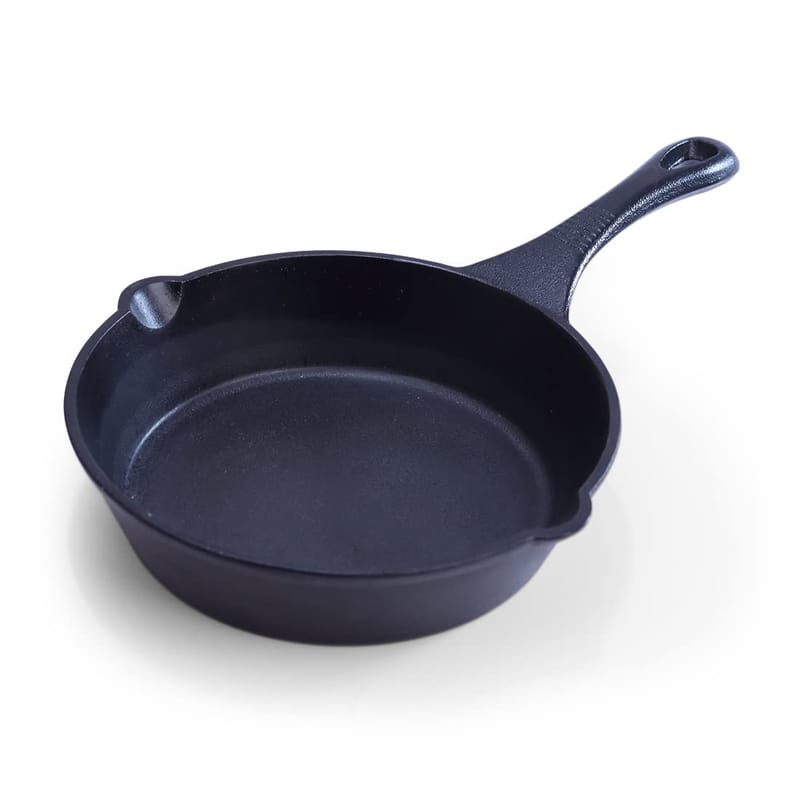 Wonderchef Forza Pre Seasoned 19 cm Cast Iron Fry Pan | with Lifetime Exchange Warranty | Black