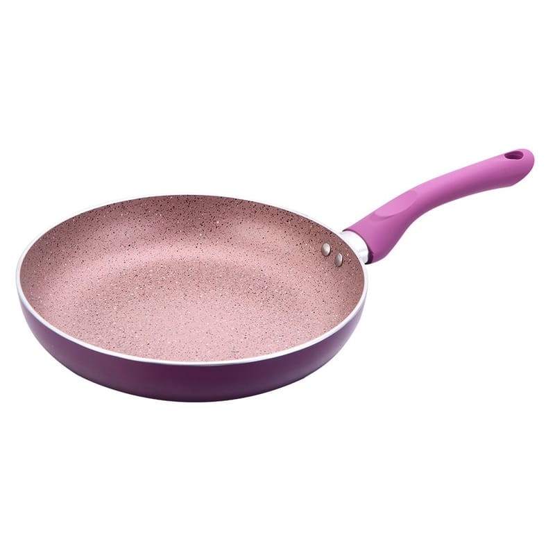 Wonderchef Royal Velvet Non-Stick Fry Pan with Induction Bottom & Soft-Touch Handle | Virgin Grade Aluminium | PFOA & Heavy Metals Free | 3 mm Thick | 26cm | 2.1 litres | 2 Years Warranty | Purple