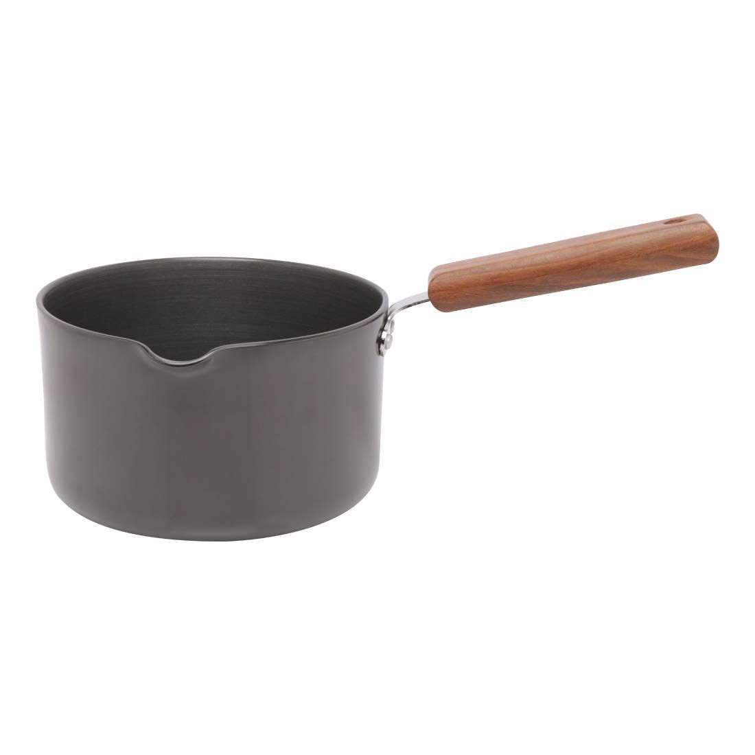 Wonderchef Ebony Hard Anodized Nonstick Sauce Pan | 16cm Non Stick Sauce Pan | 2L | 3.25 mm | Black and Brown