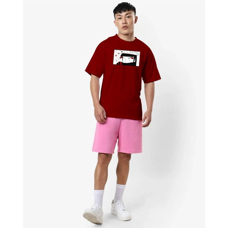 Streetmode Ithachi Maroon T-Shirt for Men