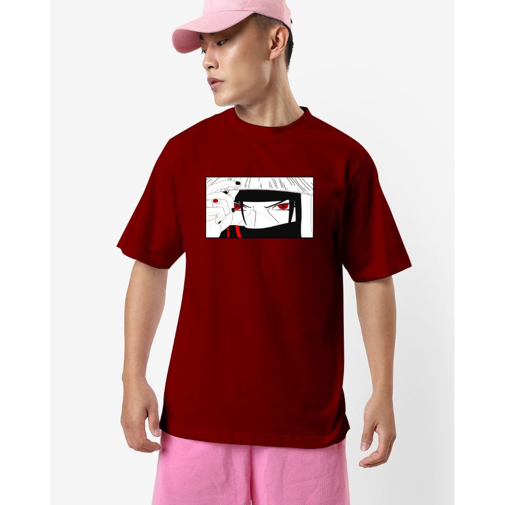 Streetmode Ithachi Maroon T-Shirt for Men