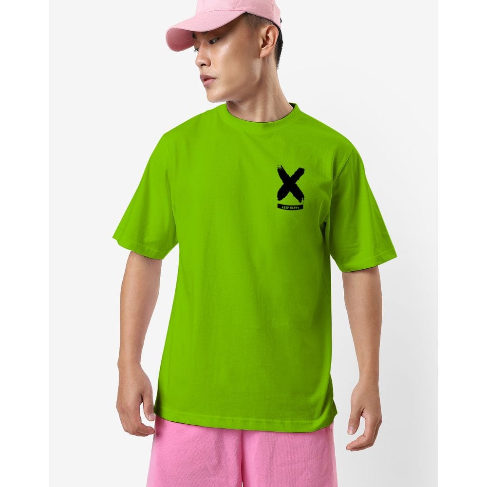 Streetmode Keep Happy Green T-Shirt for Men