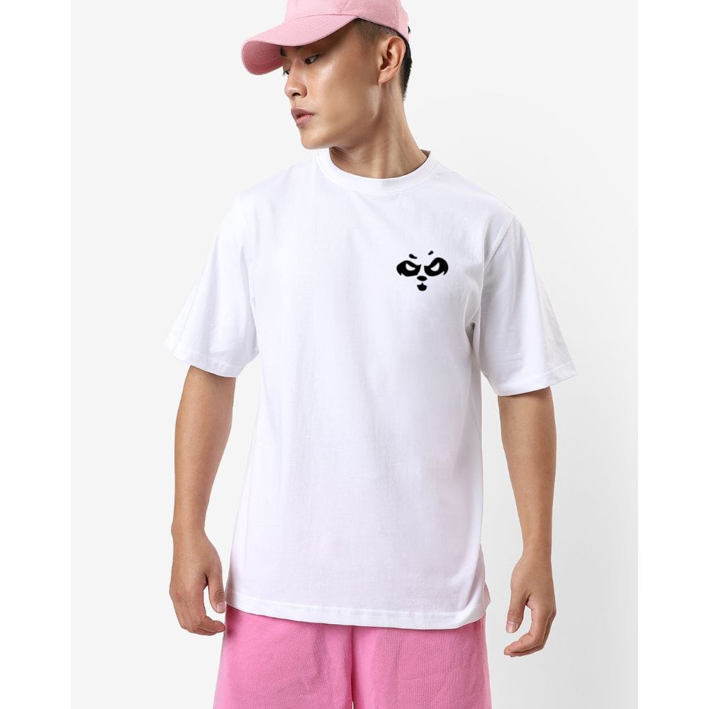 Streetmode Panda White T-Shirt for Men