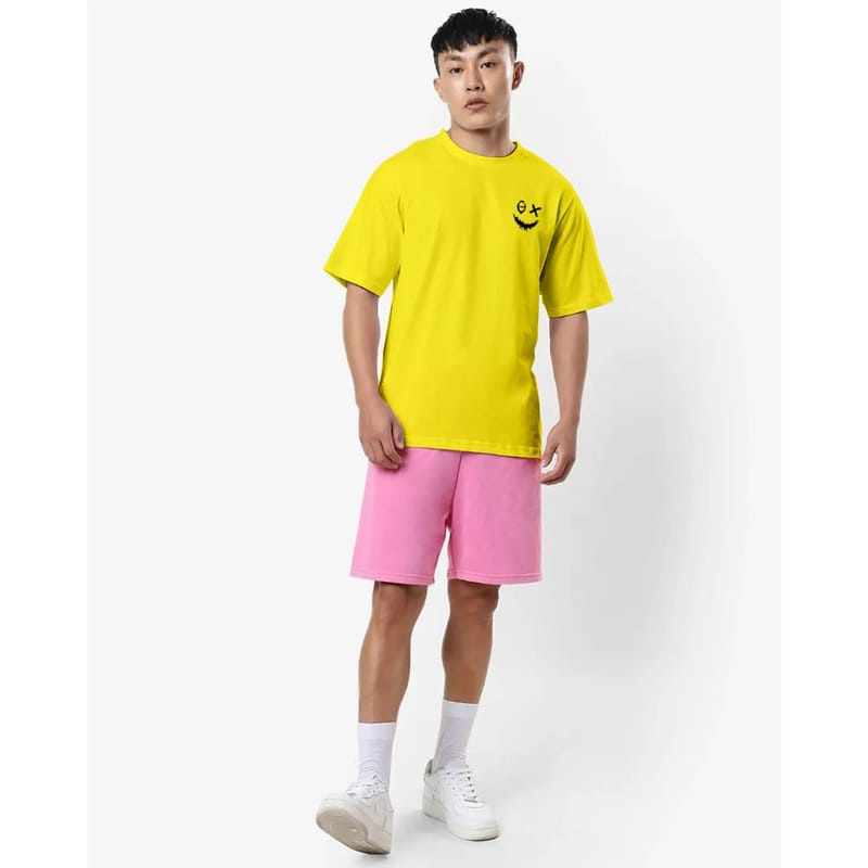 Streetmode Smile Mood Yellow T-Shirt for Men