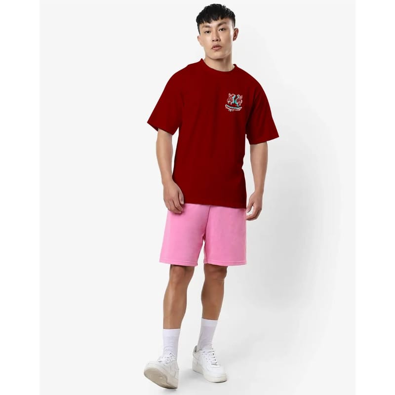 Streetmode Summery Eraser Maroon T-Shirt for Men