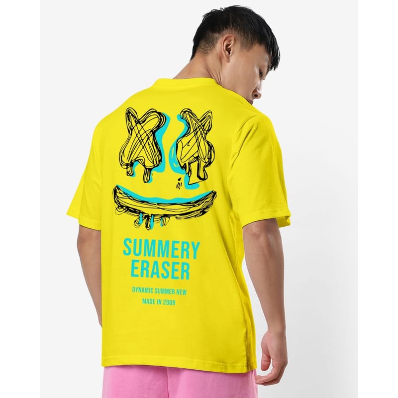 Streetmode Summery Eraser Yellow T-Shirt for Men