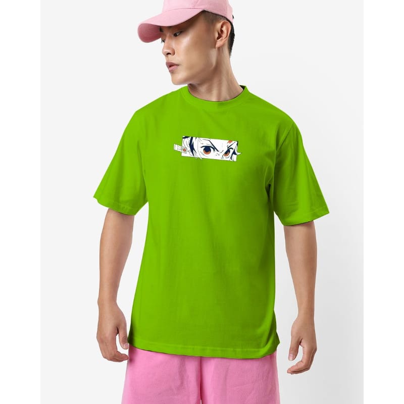 Streetmode Tanjirao Green T-Shirt for Men