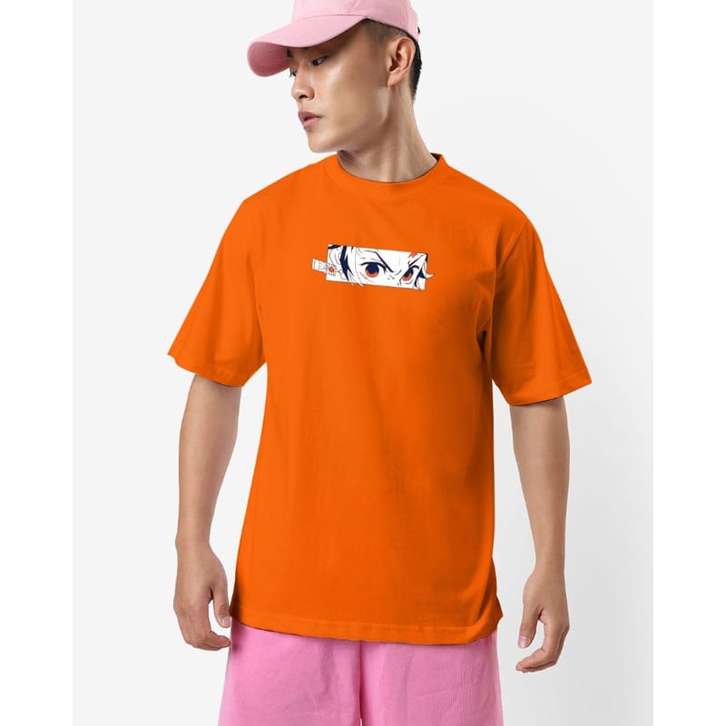 Streetmode Tanjirao Orange T-Shirt for Men