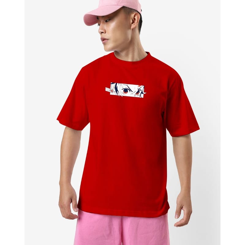 Streetmode Tanjirao Red T-Shirt for Men