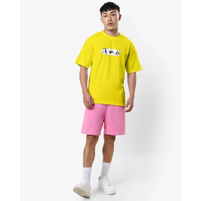 Streetmode Tanjirao Yellow T-Shirt for Men