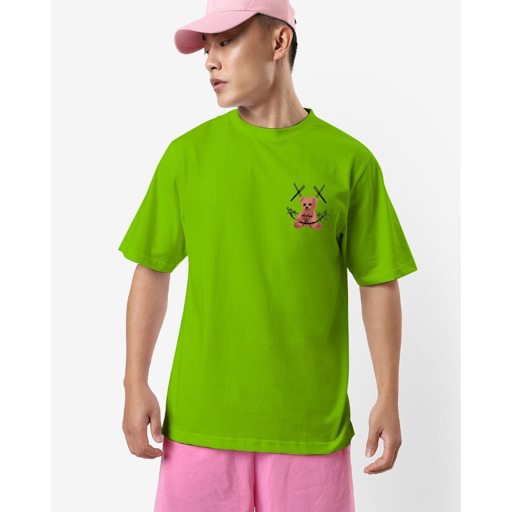 Streetmode Teddy Green T-Shirt for Men