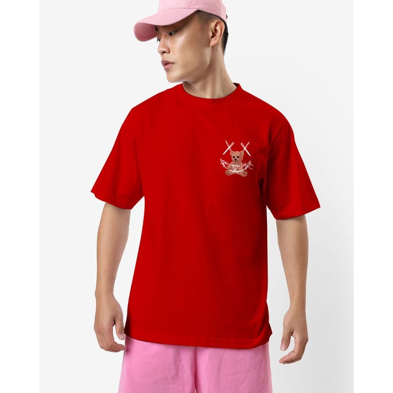 Streetmode Teddy Red T-Shirt for Men