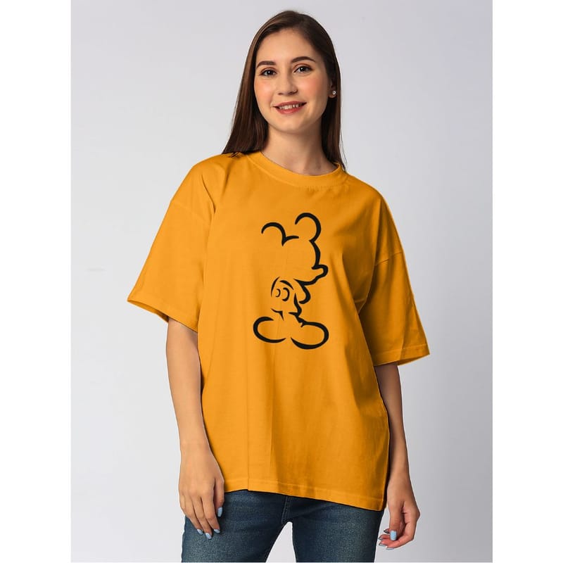 Streetmode Mickey Yellow T-Shirt for Women