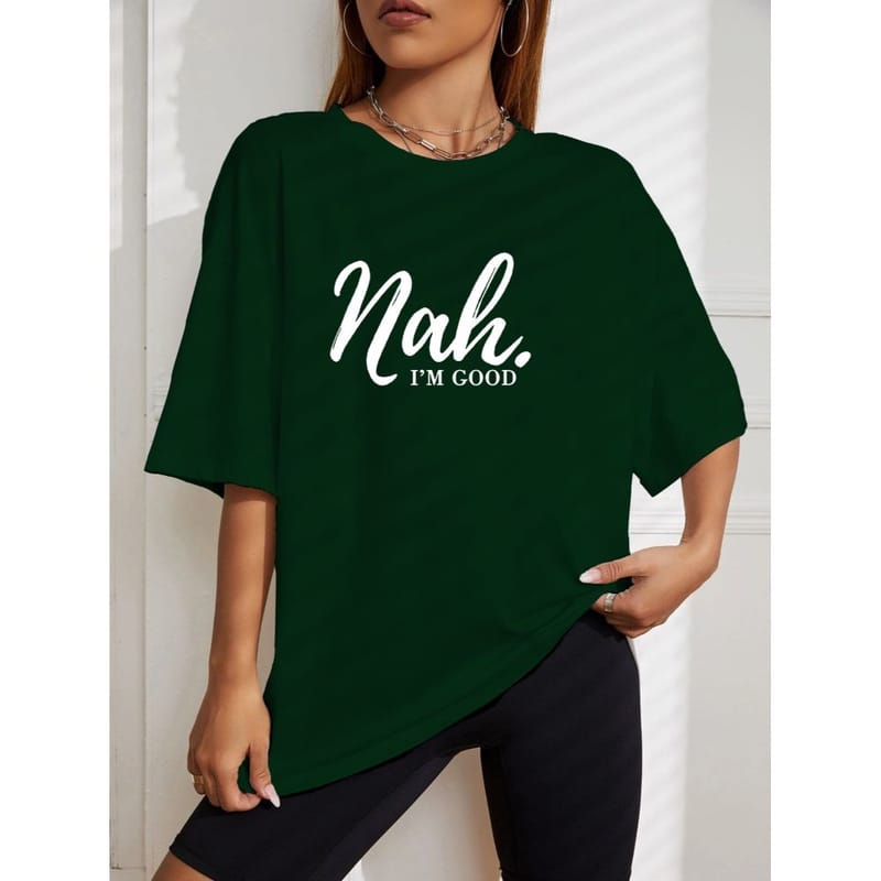 Streetmode Naah Green T-Shirt for Women